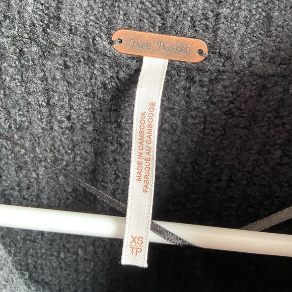 NWOT Free People Black Sunbeam Oversize Turtleneck Sweater - Picture 7 of 10